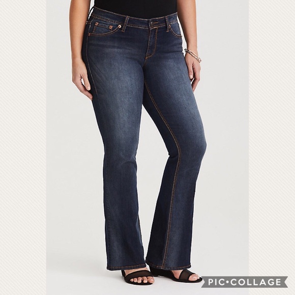 high rise slim bootcut jeans